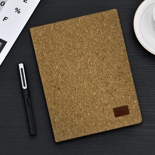 High quality portable customized cork folder, sustainable handmade cork file folder - Cork Notebook - rongyigifts.com