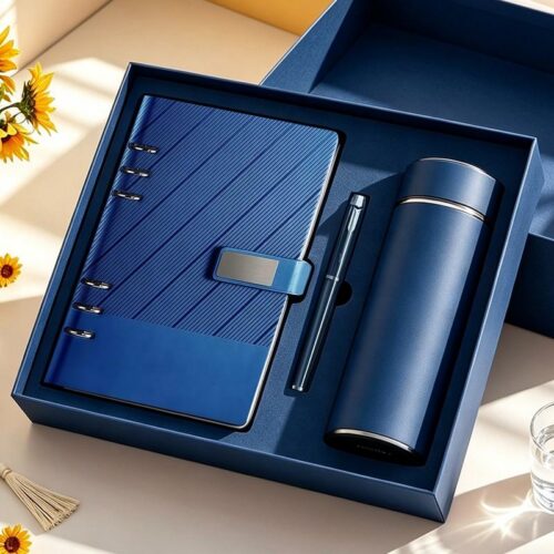 Customized Logo Luxury Notebook Pen Gift Set Business Enterprise Promotion Office Supplies Administrative Gift Set - Noteb...