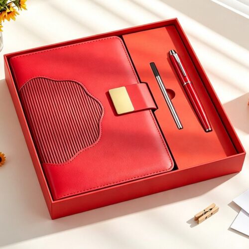 Customized Logo Luxury Notebook Pen Gift Set Small Business Company Promotion Administrative Office Gift Set - Notebook se...