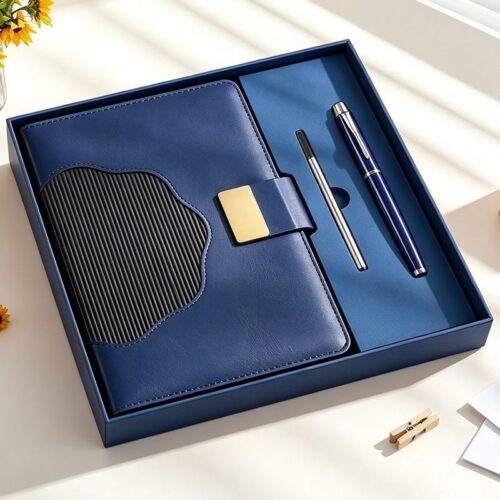 Customized Logo Luxury Notebook Pen Gift Set Small Business Company Promotion Administrative Office Gift Set - Notebook se...