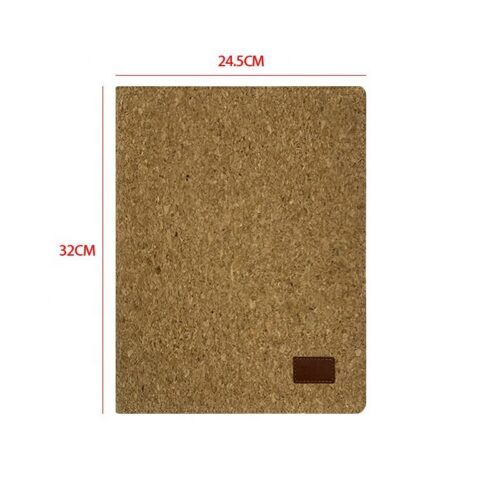 High quality portable customized cork folder, sustainable handmade cork file folder - Cork Notebook - rongyigifts.com
