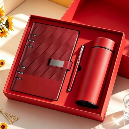 Customized Logo Luxury Notebook Pen Gift Set Business Enterprise Promotion Office Supplies Administrative Gift Set - Noteb...