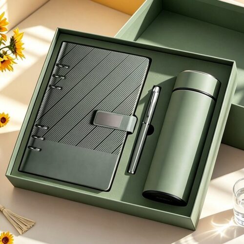 Customized Logo Luxury Notebook Pen Gift Set Business Enterprise Promotion Office Supplies Administrative Gift Set - Noteb...