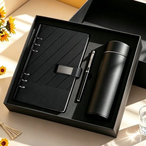 Customized Logo Luxury Notebook Pen Gift Set Business Enterprise Promotion Office Supplies Administrative Gift Set - Noteb...