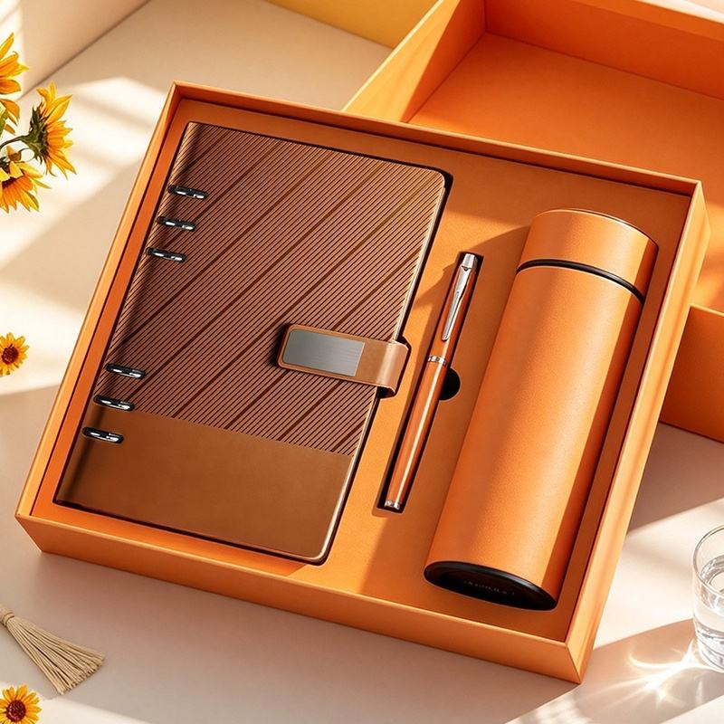 Customized Logo Luxury Notebook Pen Gift Set Business Enterprise Promotion Office Supplies Administrative Gift Set - Noteb...